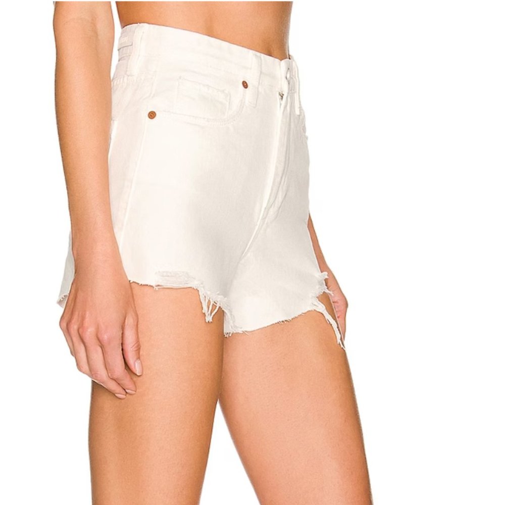 NWT Blank NYC Head in the Clouds White Jean Shorts - Picture 2 of 7